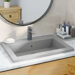 Sanitair & Loodgietersbenodigdheden*vidaXL Wasbak 600x450x120 mm graniet Grijs