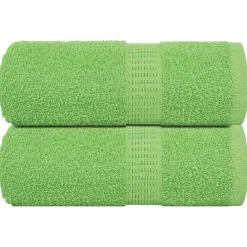 Linnengoed*vidaXL Washandjes FROGN 2 st 30x30 cm 360 g/m² Appelgroen