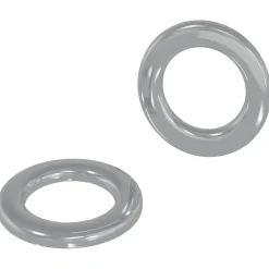 Bouwbeslag*vidaXL Washers 2 pcs Zilver 10 x 10 x 0,8 mm IJzer