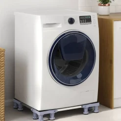 Wasmachinebasis Grijs 67 x 67 x 12 cm Roestvrij staal>vidaXL New
