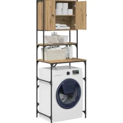 Wasmachinekast Artisan Eiken 68 x 48,5 x 194 cm Bewerkt hout><noscript><img width=