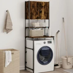 Wasmachinekast 68x48,5x194 cm kleurig>vidaXL Best