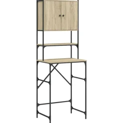 Wasmachinekast 68x48,5x194 cm kleurig>vidaXL Best