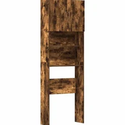 Wasmachinekast 64x24x190 cm bewerkt hout kleurig>vidaXL Outlet