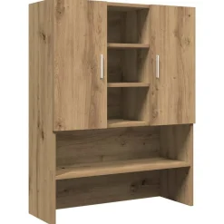 Wasmachinekast 70,5x25,5x90 cm artisanaal eikenkleur>vidaXL Outlet