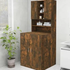 Wasmachinekast 70,5x25,5x90 cm kleurig>vidaXL Outlet