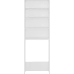 Huishoudaccessoires*vidaXL Wasmachinekast 64x24x190 cm Wit