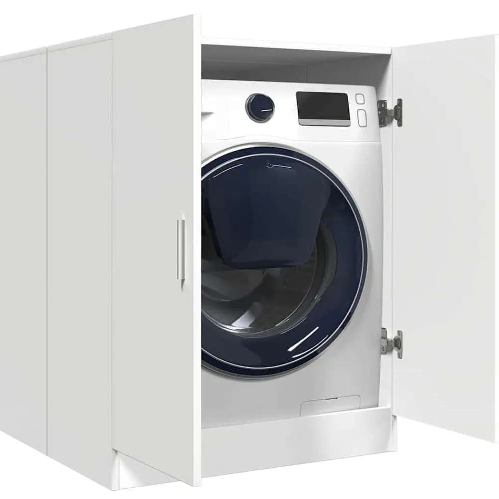 Huishoudaccessoires*vidaXL Wasmachinekast 71x71,5x91,5 cm Wit