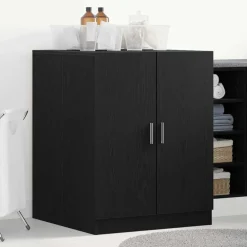 Huishoudaccessoires*vidaXL Wasmachinekast 70,5 x 71,5 x 91,5 cm Bewerkt hout Zwart eiken