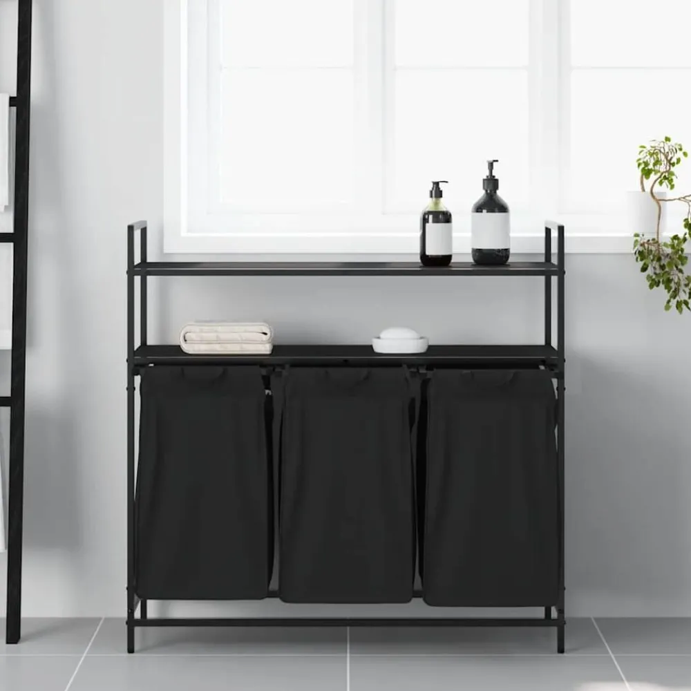 Wasmand 3 vakken met planken kleurig>vidaXL Best