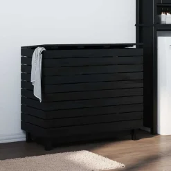 Wasmand 88,5x44x76 cm massief grenenhout>vidaXL