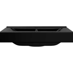 Sanitair & Loodgietersbenodigdheden*vidaXL Wastafel met kraangat rechthoekig 60x46 cm keramiek Zwart