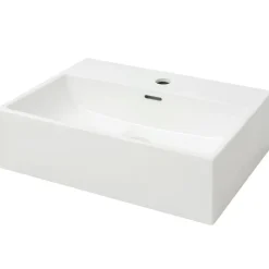 Wastafel met kraangat 51,5x38,5x15 cm keramiek>vidaXL Clearance