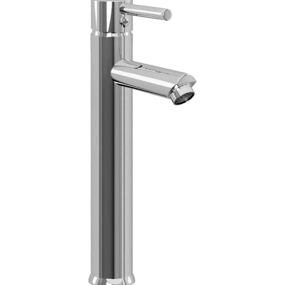 Sanitair & Loodgietersbenodigdheden*vidaXL Wastafel met kraan en pop-up afvoer gehard glas transparant
