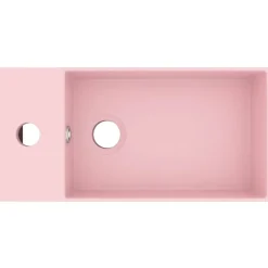 Sanitair & Loodgietersbenodigdheden*vidaXL Wastafel met overloop keramiek mat Roze