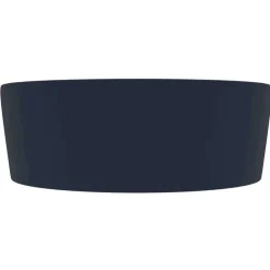 Wastafel met overloop 36x13 cm keramiek mat donkerblauw><noscript><img width=