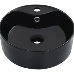 Wastafel met overloop 36x13 cm keramiek>vidaXL Best