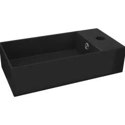 Wastafel met overloop keramiek mat>vidaXL Sale