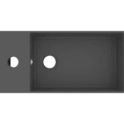Wastafel met overloop keramiek><noscript><img width=