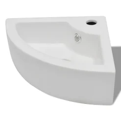 Sanitair & Loodgietersbenodigdheden*vidaXL Wastafel met overloop 45x32x12,5 cm Wit