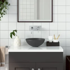 Wastafel rond keramiek>vidaXL Outlet