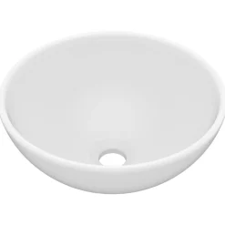 Wastafel rond 32,5x14 cm keramiek>vidaXL Clearance