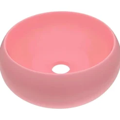 Wastafel rond 40x15 cm keramiek>vidaXL Discount