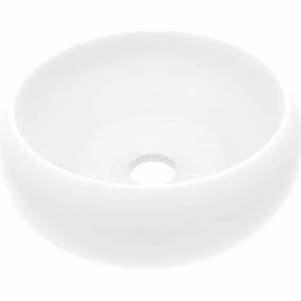 Wastafel rond 40x15 cm keramiek>vidaXL