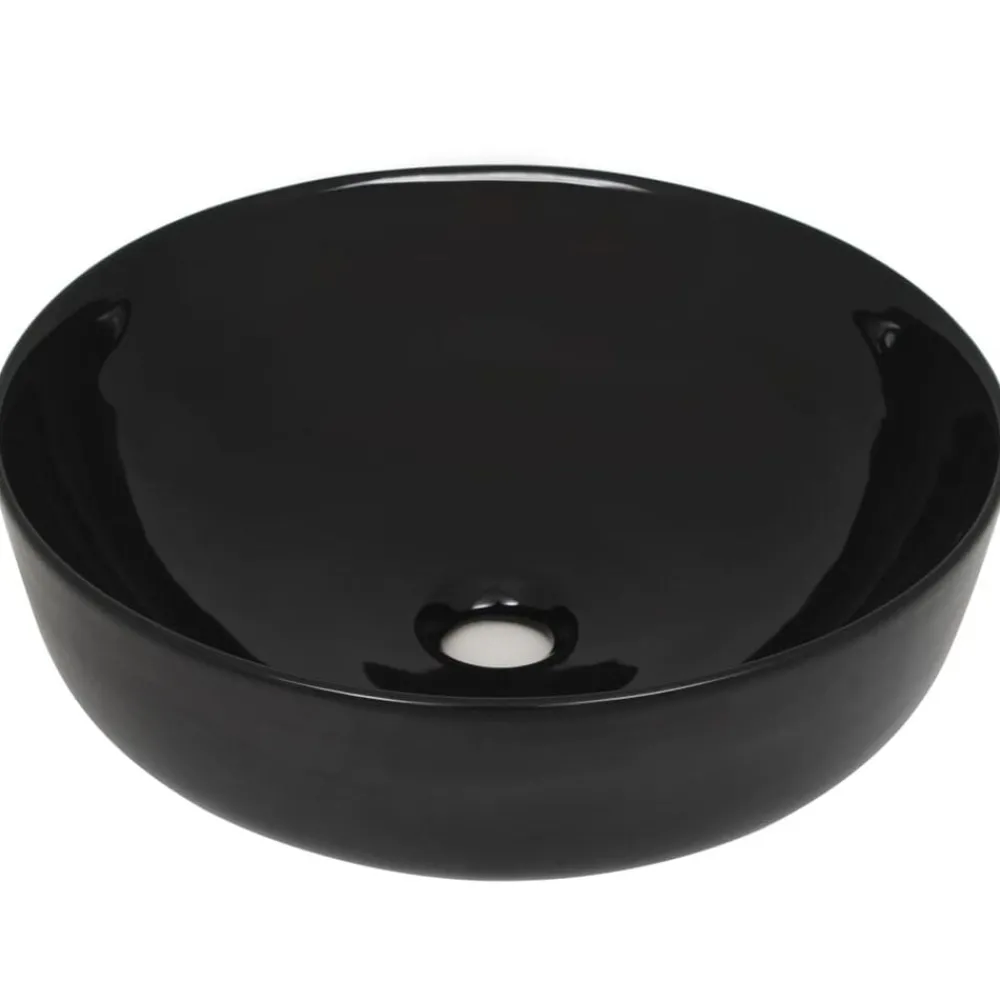 Wastafel rond 41,5x13,5 cm keramiek>vidaXL Online