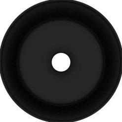 Wastafel rond 40x15 cm keramiek matzwart><noscript><img width=