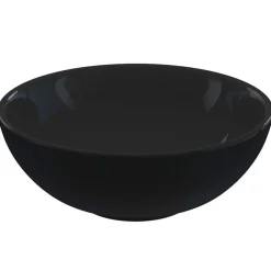 Sanitair & Loodgietersbenodigdheden*vidaXL Wastafel Ø28x10 cm keramiek glanzend Zwart