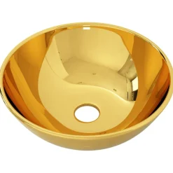 Sanitair & Loodgietersbenodigdheden*vidaXL Wastafel 28x10 cm keramiek kleurig Goud