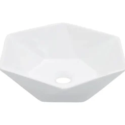 Sanitair & Loodgietersbenodigdheden*vidaXL Wastafel 41x36,5x12 cm keramiek Wit