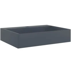 Sanitair & Loodgietersbenodigdheden*vidaXL Wastafel 50x38x11 cm mineraal gegoten/marmer gegoten Antraciet