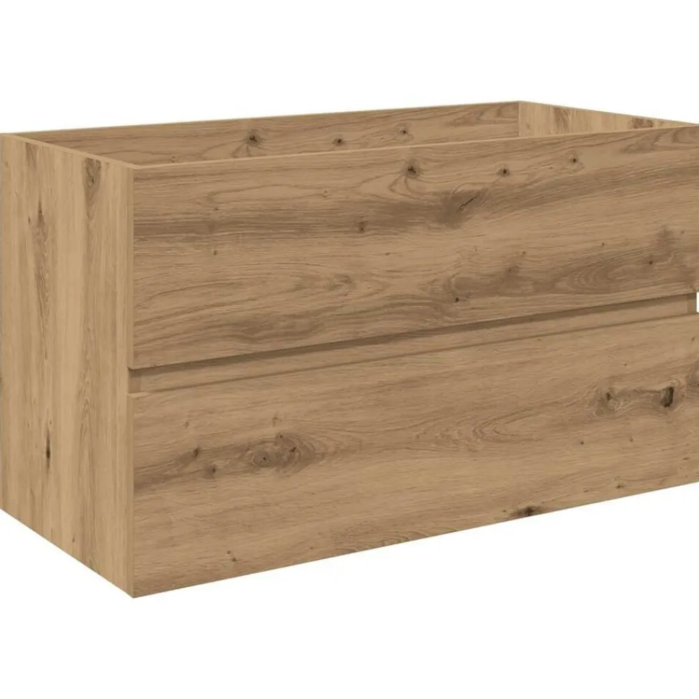 Kasten & Opbergmeubelen*vidaXL Wastafelkast met ingebouwde wasbak en kraan artisanaal eiken artisanaal eikenkleurig