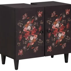 Wastafelkast Multikleur 62 x 33 x 58 cm Massief Mango Hout>vidaXL Clearance