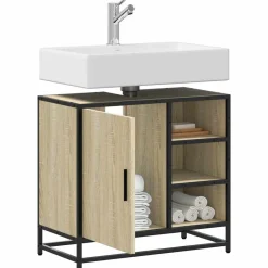 Meubelsets*vidaXL Wastafelkast 65x33x60 cm bewerkt hout Sonoma eiken