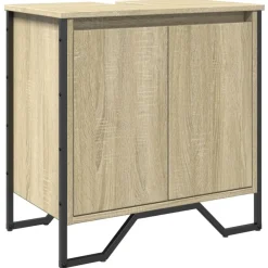 Wastafelkast 60x35x60 cm bewerkt hout kleurig>vidaXL Online