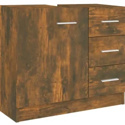 Wastafelkast 63x30x54 cm bewerkt hout kleurig>vidaXL