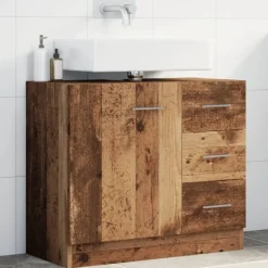Wastafelkast 63x30x54 cm bewerkt hout kleurig><noscript><img width=