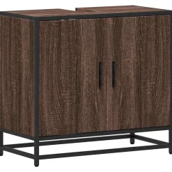 Wastafelkast 65x33x60 cm bewerkt hout>vidaXL Outlet