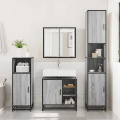 Wastafelkast 65x33x60 cm bewerkt hout eikenkleurig><noscript><img width=