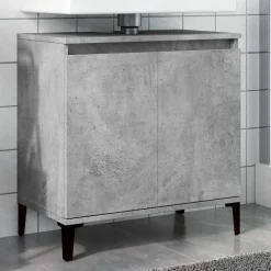 Wastafelkast 58x33x60 cm bewerkt hout betongrijs>vidaXL Best