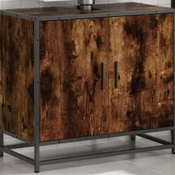 Wastafelkast 65x33x60 cm bewerkt hout kleurig><noscript><img width=