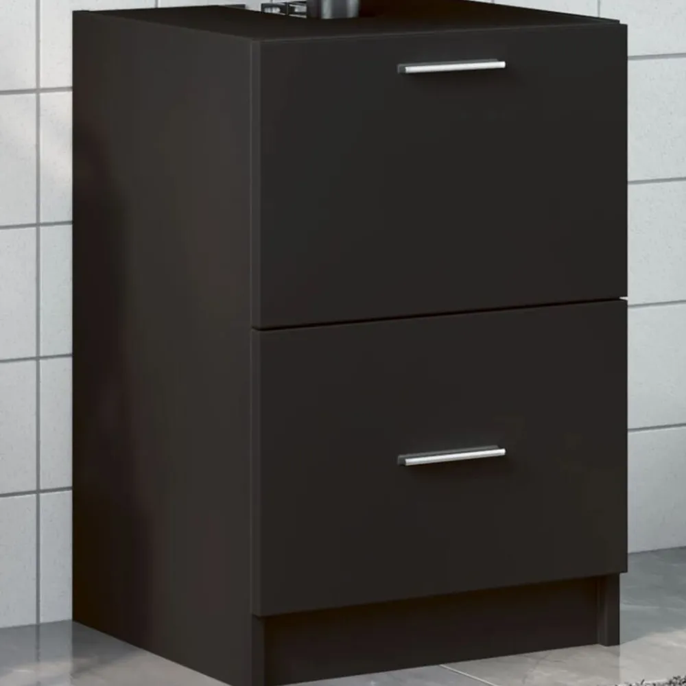 Wastafelkast 40x37x59 cm bewerkt hout>vidaXL New