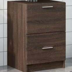 Wastafelkast 40x37x59 cm bewerkt hout ig>vidaXL Online