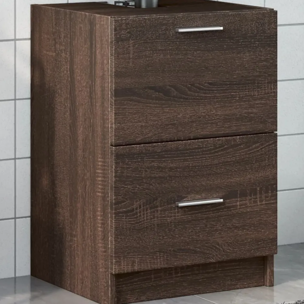 Wastafelkast 40x37x59 cm bewerkt hout ig>vidaXL Online