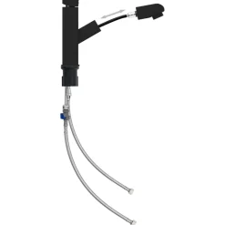 Sanitair & Loodgietersbenodigdheden*vidaXL Wastafelkraan met uittrekfunctie 157x172 mm Zwart