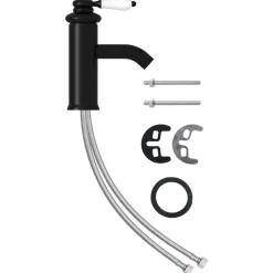 Sanitair & Loodgietersbenodigdheden*vidaXL Wastafelkraan 130x180 mm Zwart