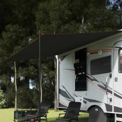 Buitensport*vidaXL Waterbestendige Tarp met dak Grijs en oranje